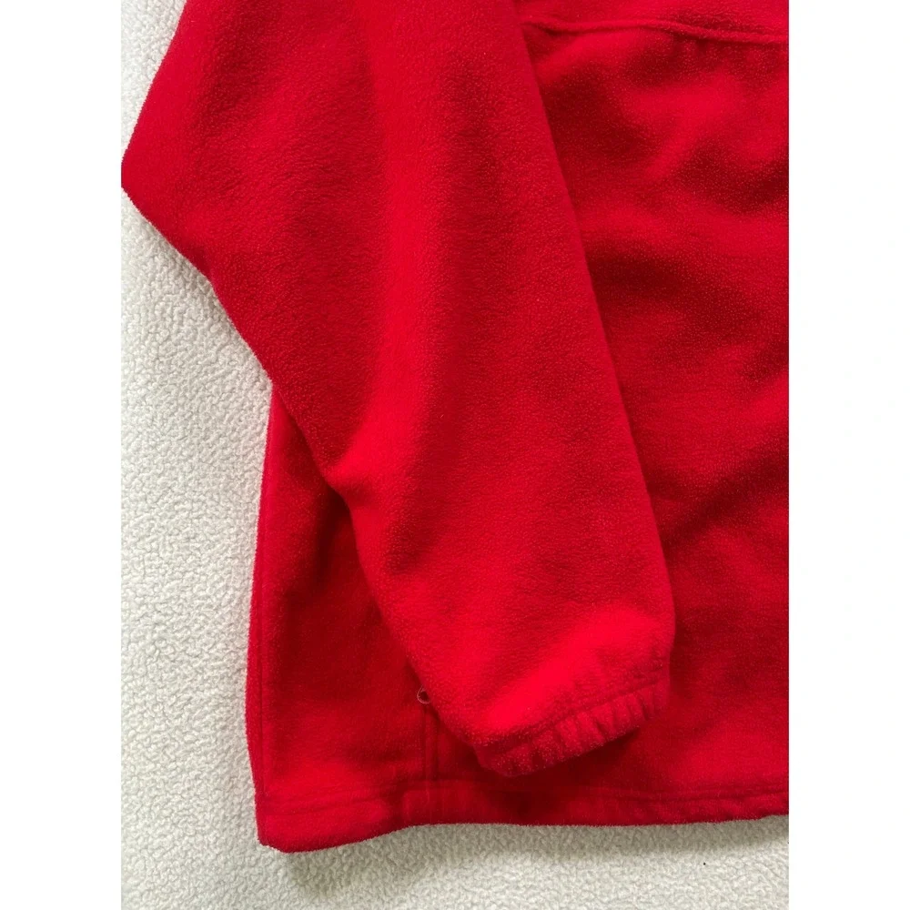 Vintage 90s Pro Player Mens XL Fleece Jacket Red Ohio State Buckeyes Full Zip